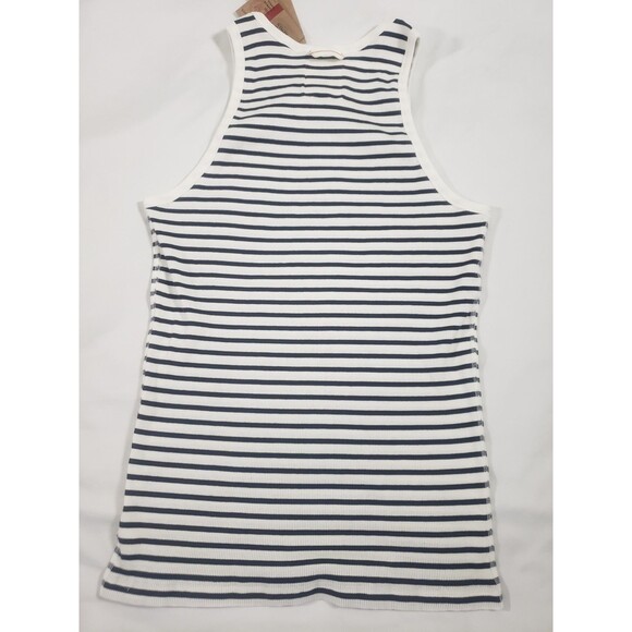 Hemen Biarritz Marcel Gari Breton Stripe Natural Marine Tank Top Womans XL - Picture 4 of 8